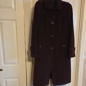 Talbots Rich Plum Trench Coat